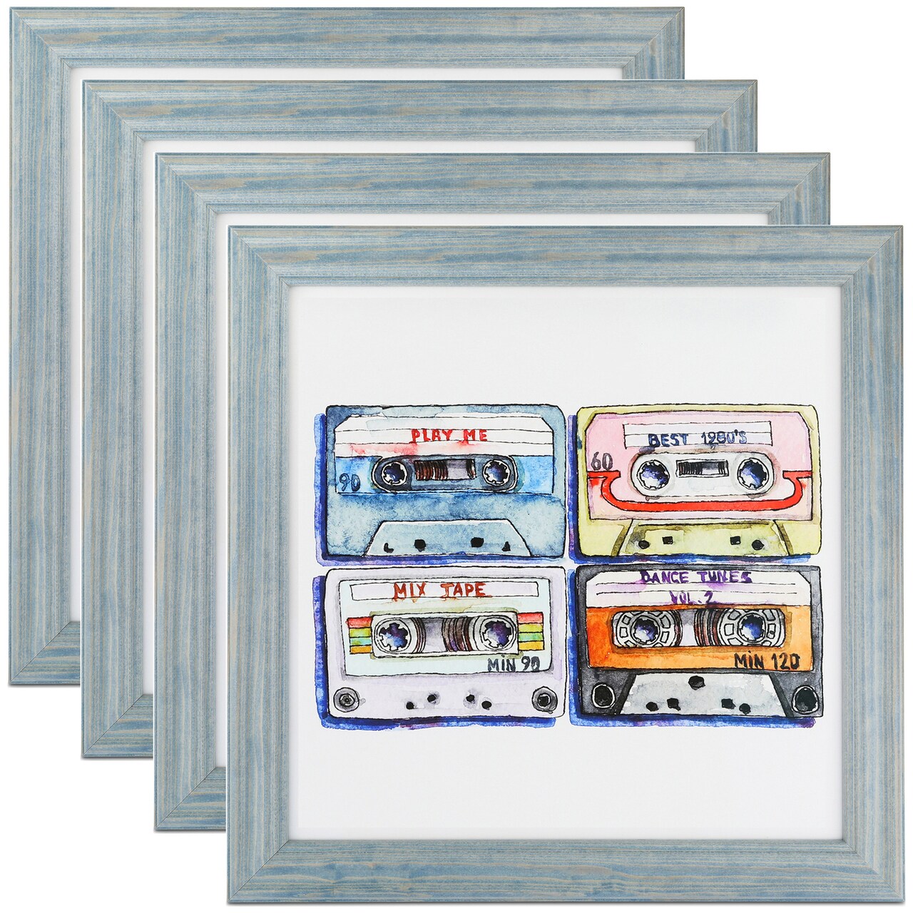 ArtToFrames 12x14 Inch Modern Picture Frame, Multi Pack, Comes with Regular Glass (WOMPack-7-12x14)